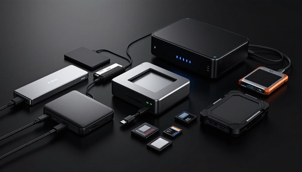 external storage for microscopy