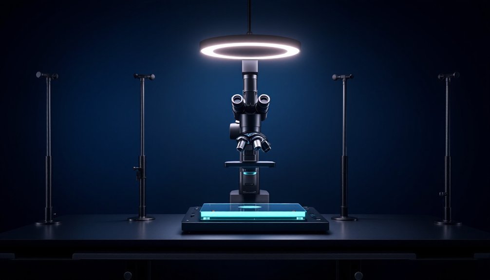 microscope photography backdrop systems