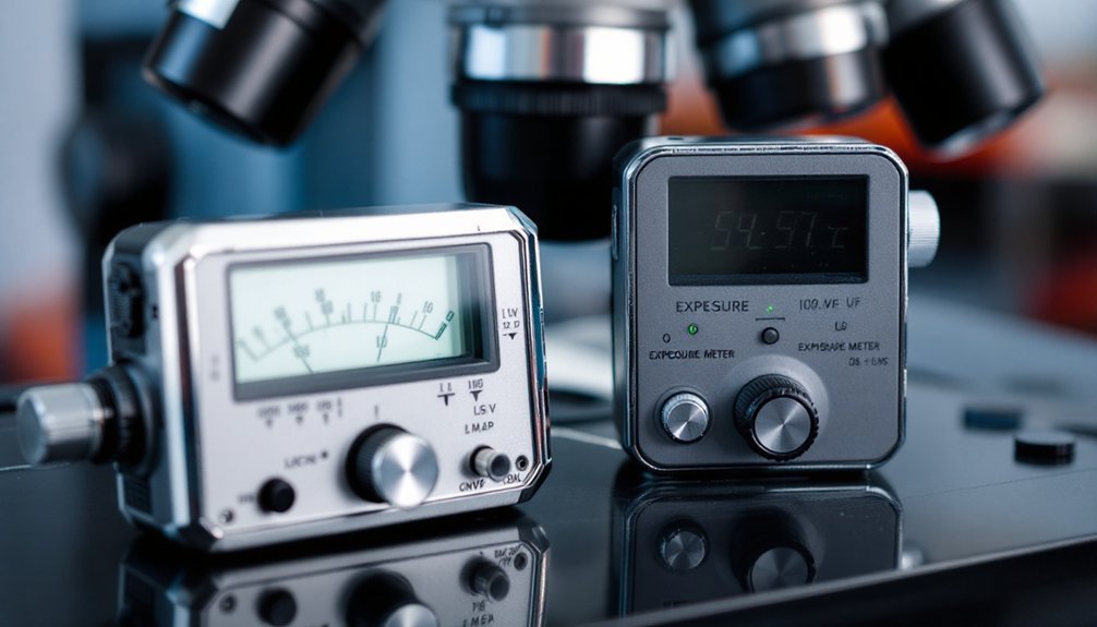 microscope photography exposure meters