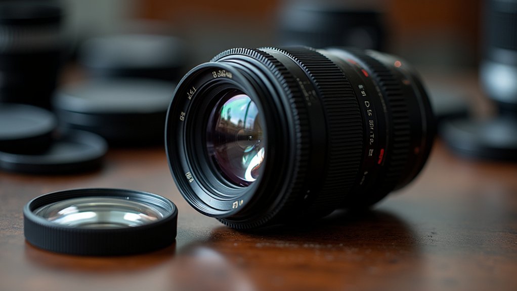 assess lens for imperfections