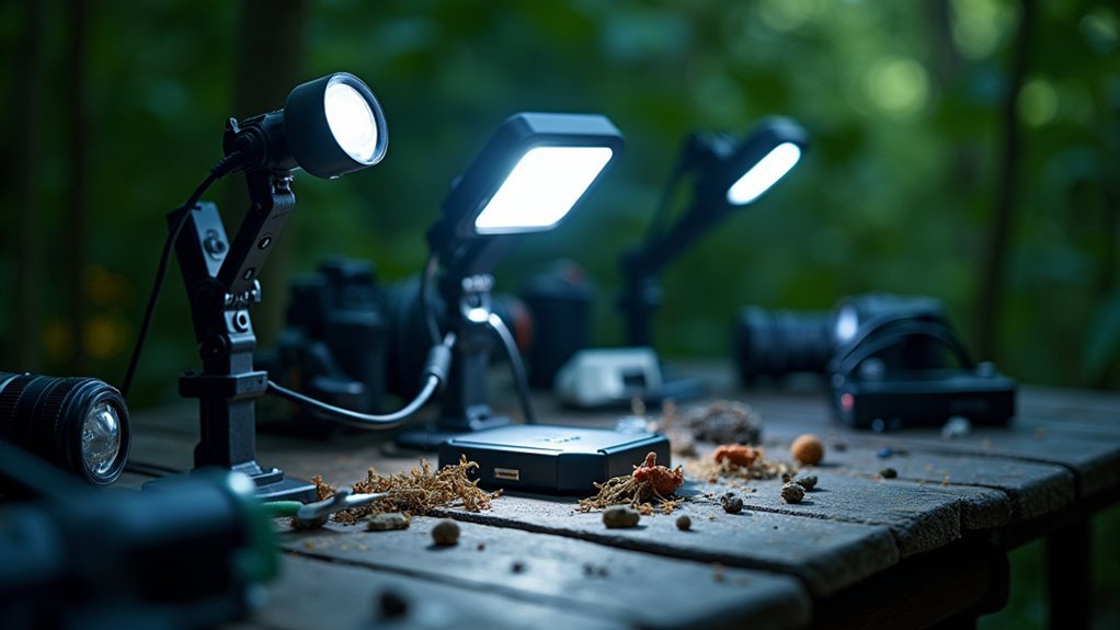 battery powered fieldwork lighting