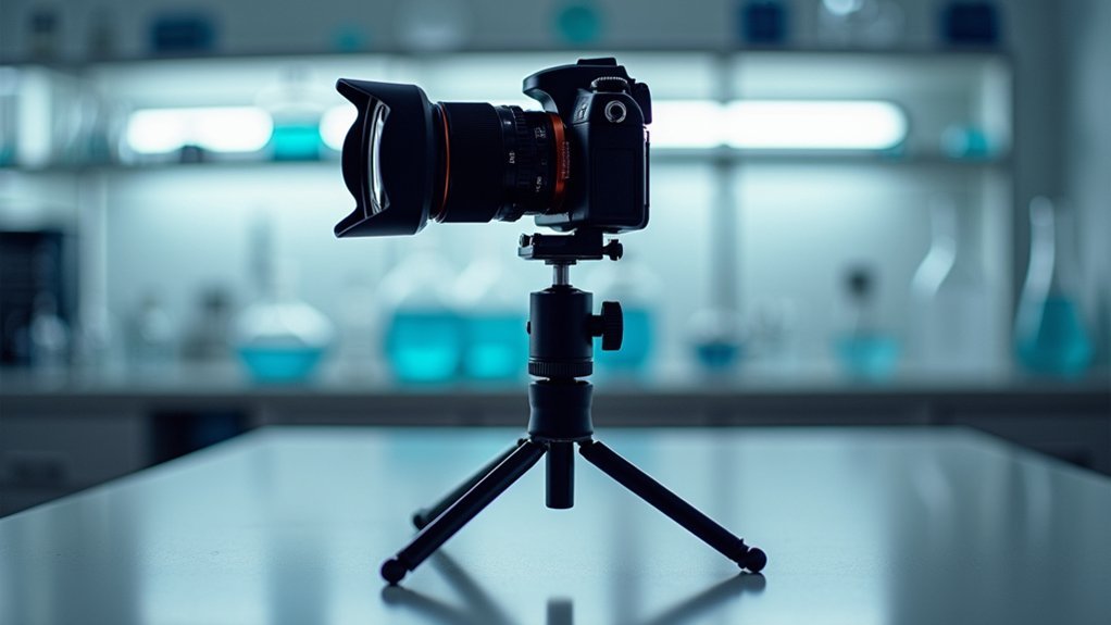 camera stability through counterweights