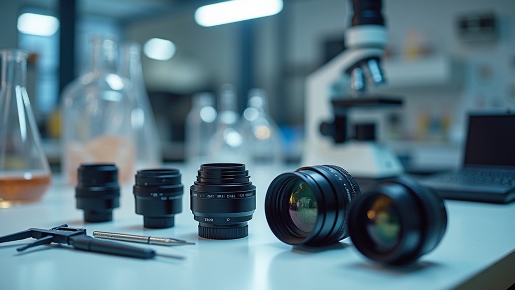connecting lenses to equipment