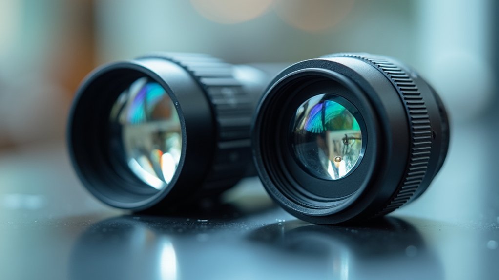 fluorite versus achromat lenses