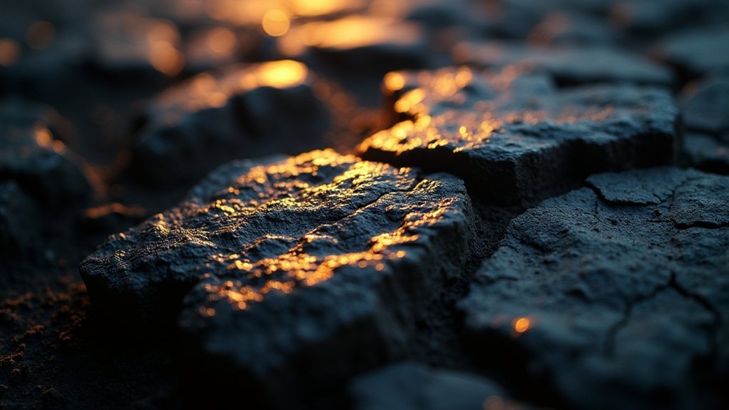 grazing light reveals textures