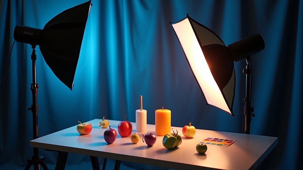 lab photography lighting setup