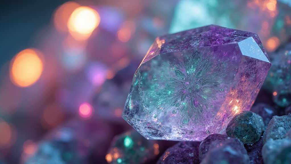pleochroic crystal color display