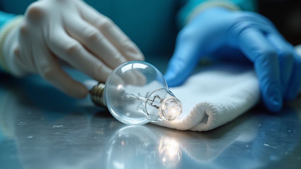proper bulb handling techniques