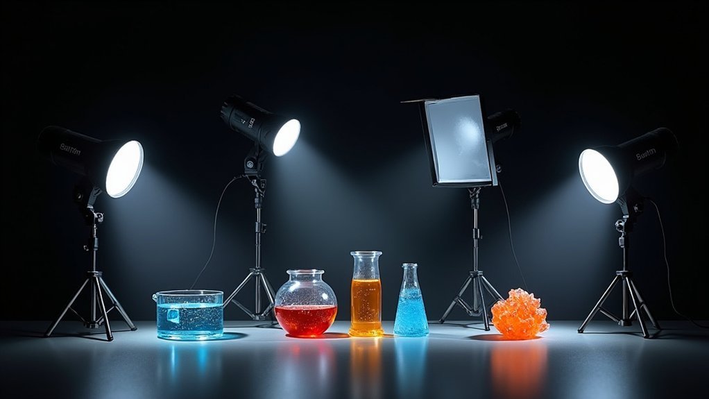 scientific photography strobe setups